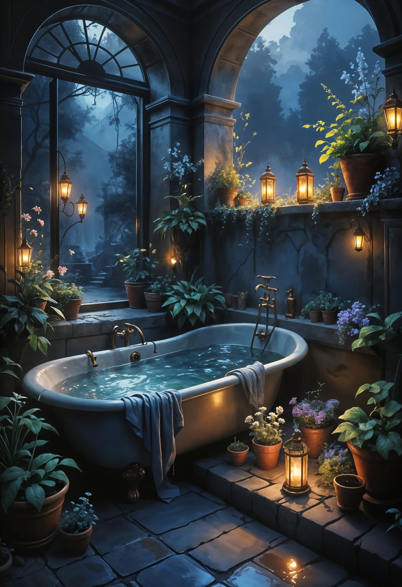 Elegant Nighttime Scene