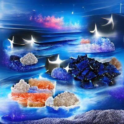 Crystalline Seascape at Twilight