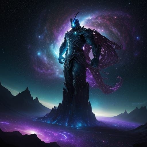 Cosmic Titan Forging a Galaxy in Space