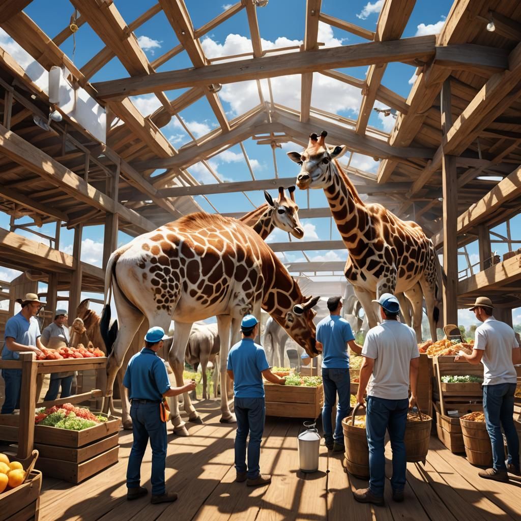 Noah's Ark Interior: A Hyper-Realistic Digital Rendering