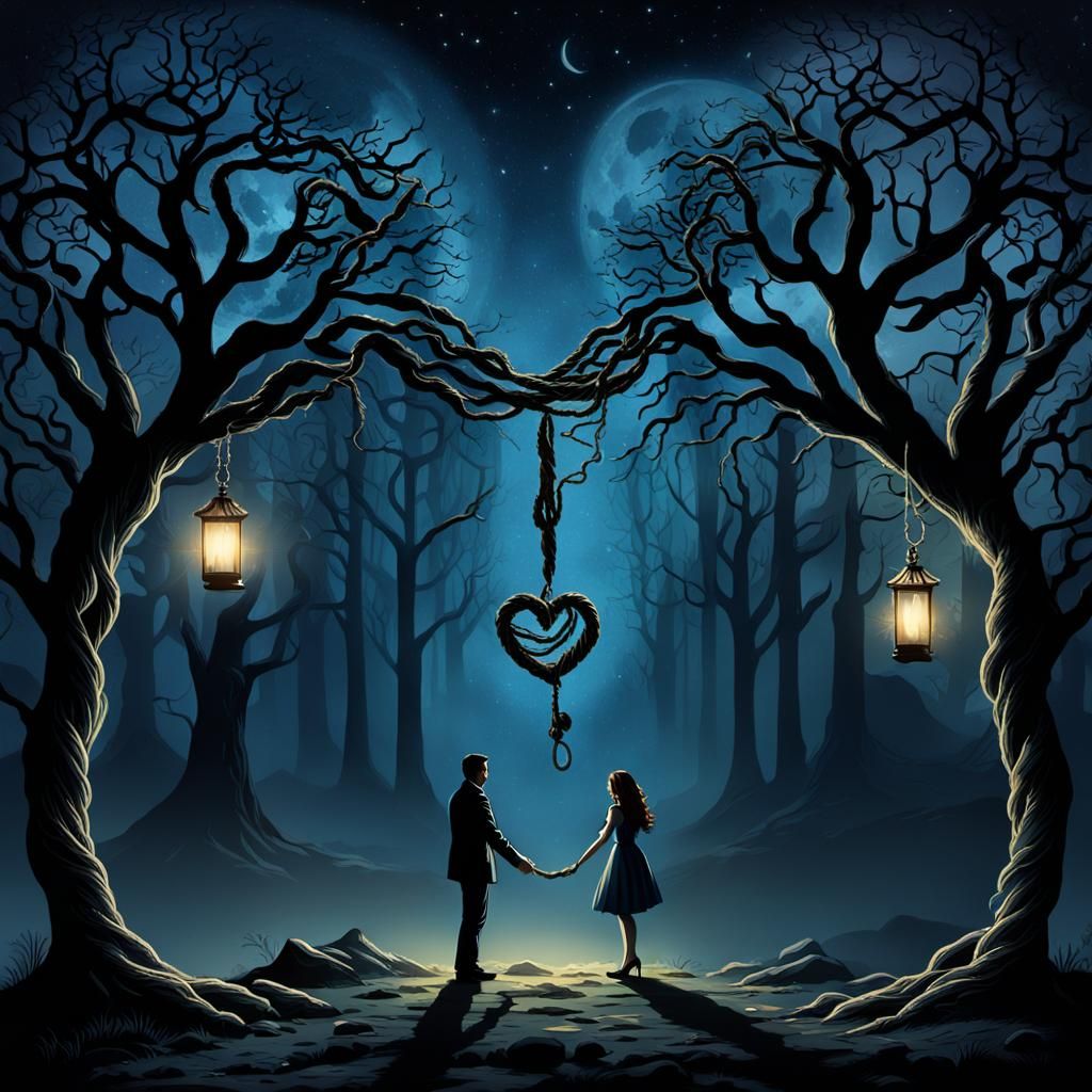 Mystic Midnight: Lovers Under the Hanging Tree