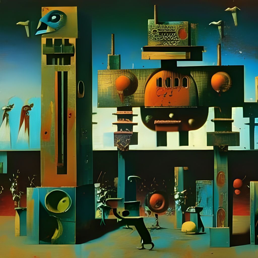 Surreal Carnage: Birds, Robots, and Mayhem