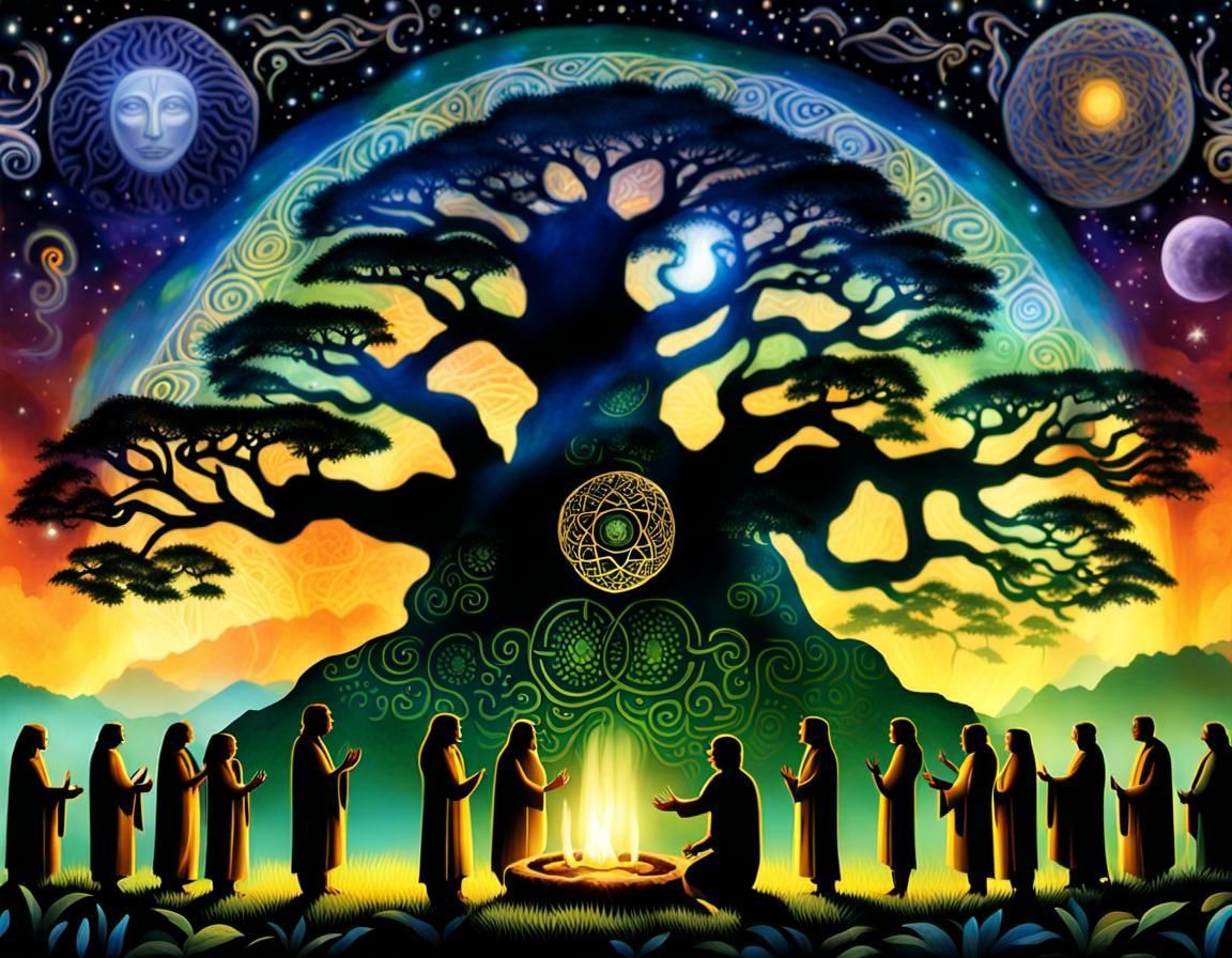 Ancestral Ayahuasca Ceremony at Dawn: A Spiritual Vision