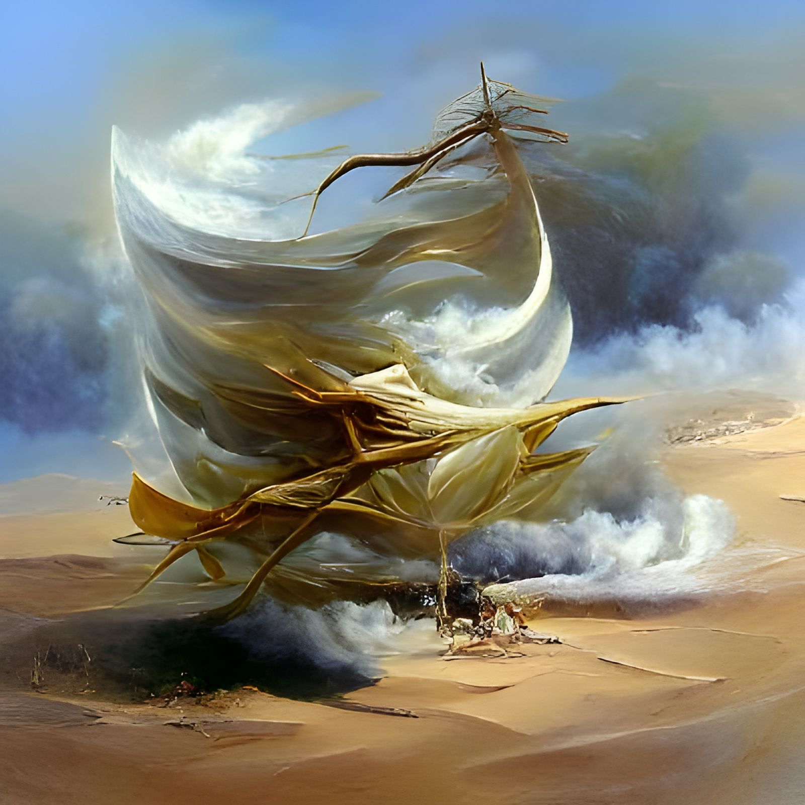Winds of Shamash: Oil Painting by Gurney