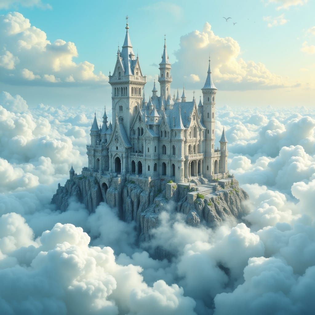 Silver Castle Digital Transformation in Ethereal Light