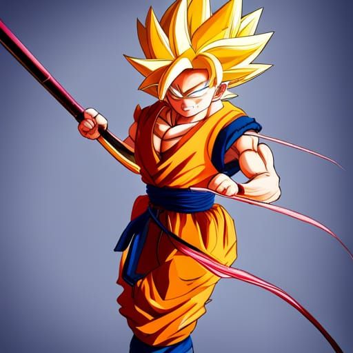 Son Goku Super Saiyan: Anime Key Visual