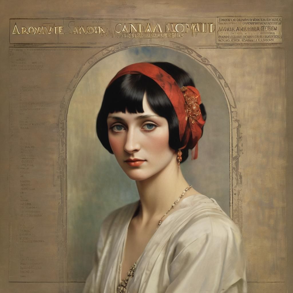 Anna Akhmatova Album Cover in Somov Style