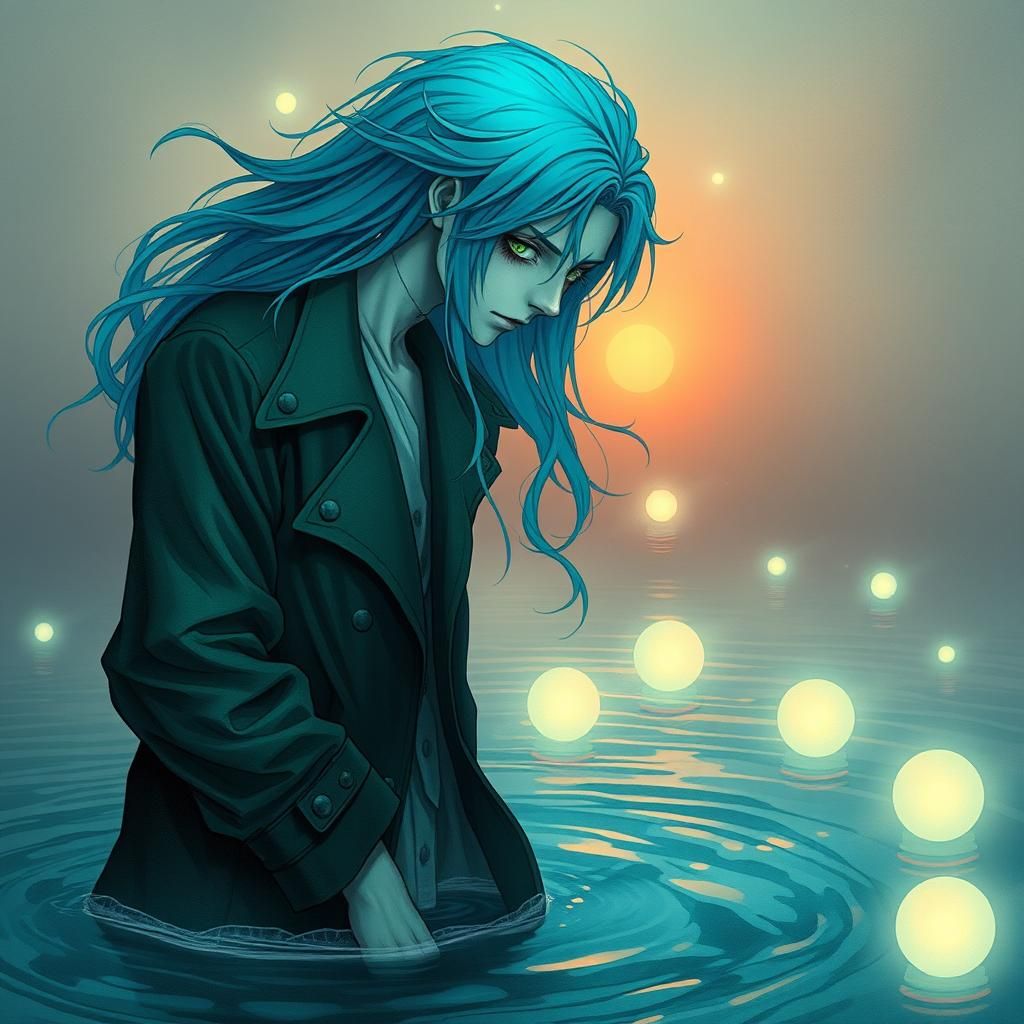 Sorrowful Ghost in Pastel Gothic Style