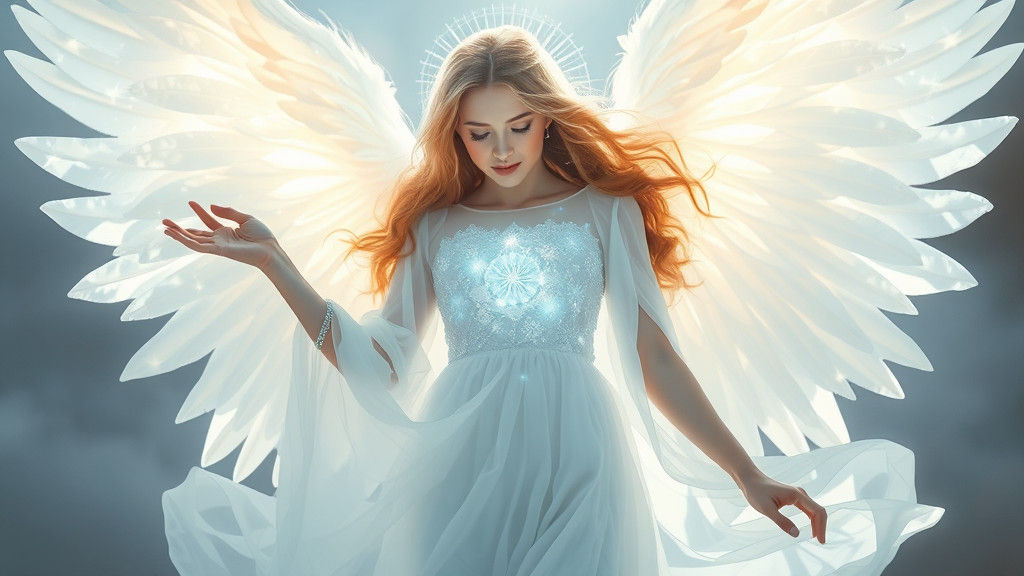 Radiant Angel Princess with Luminous Aura