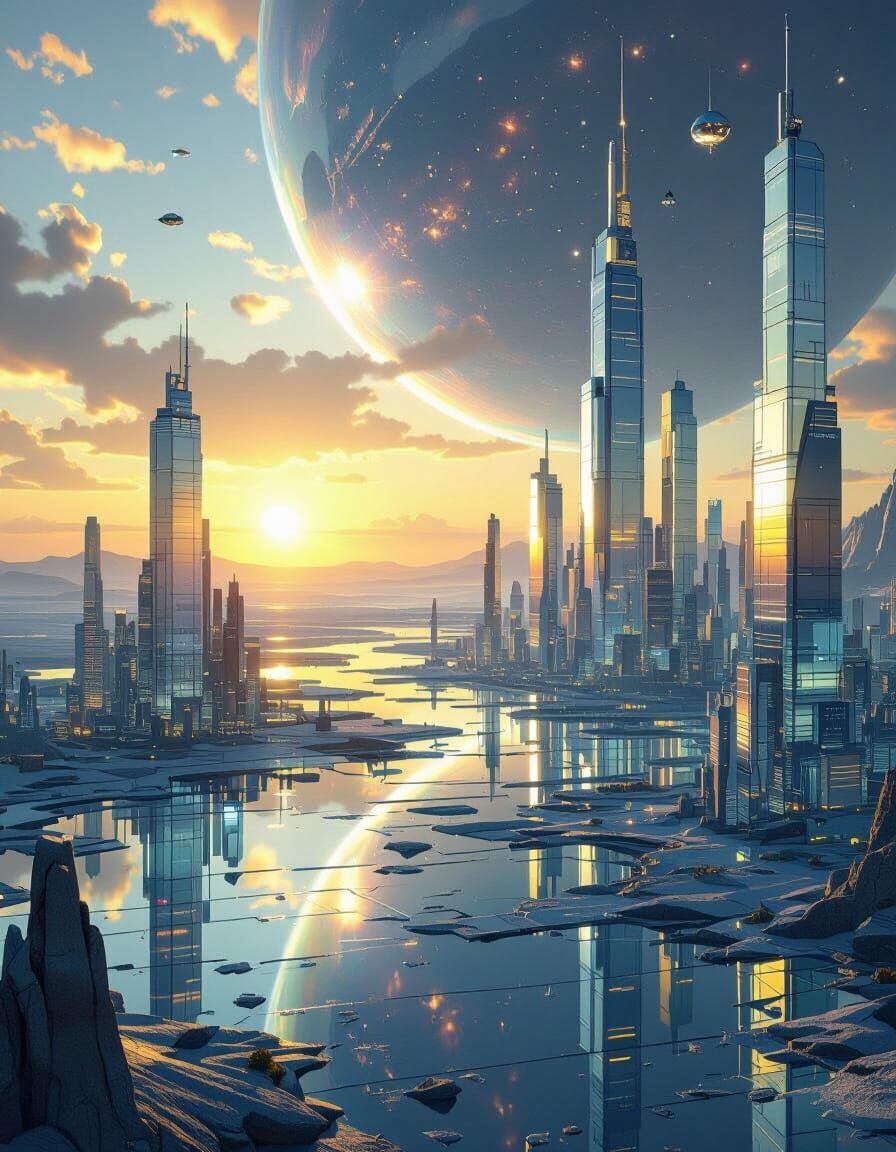 Setting Light From a Distant Sun & Glassgrown Alien Satellit...