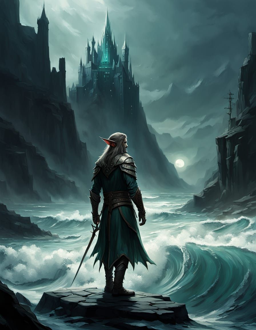 Elf Arrives in Middle-earth from Sea