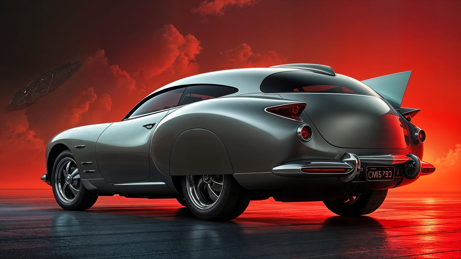 Futuristic 1955 concept SUV