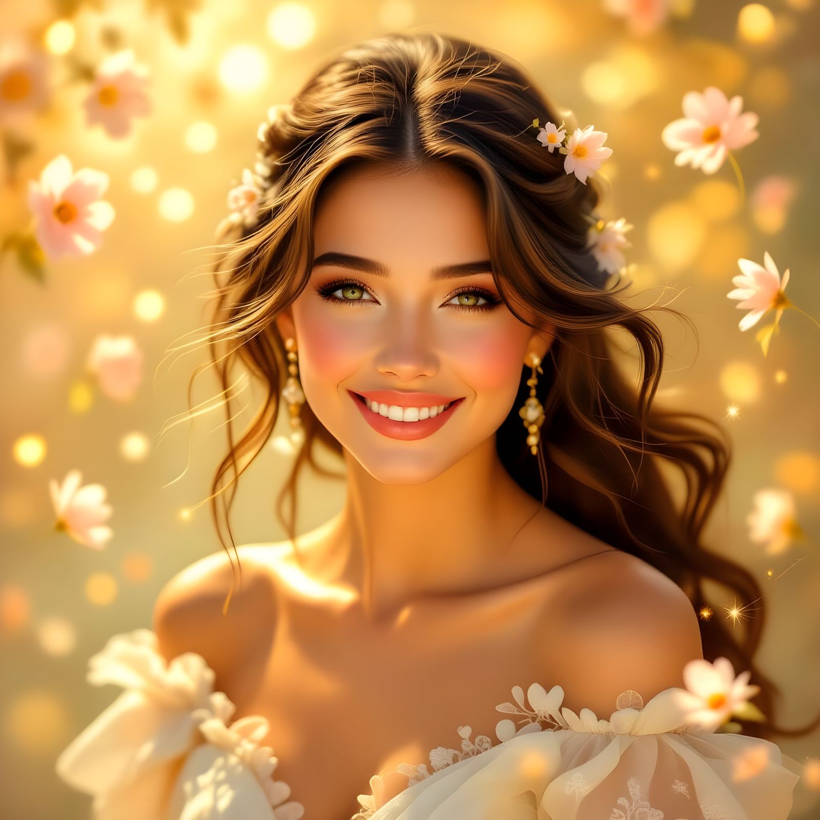 Abstract Concept of Loveliness Captured by AI