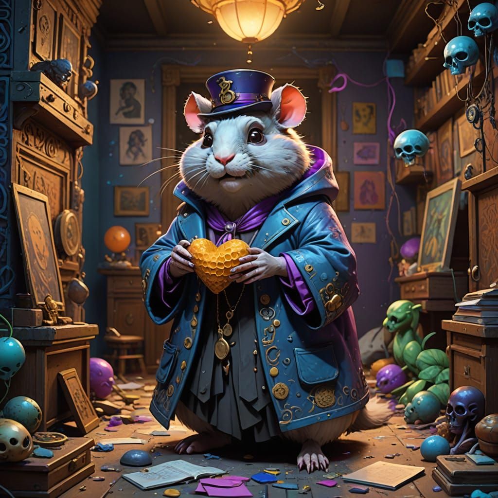 Mystical Headmistress in Hellish Hospital with Hieroglyphs a...