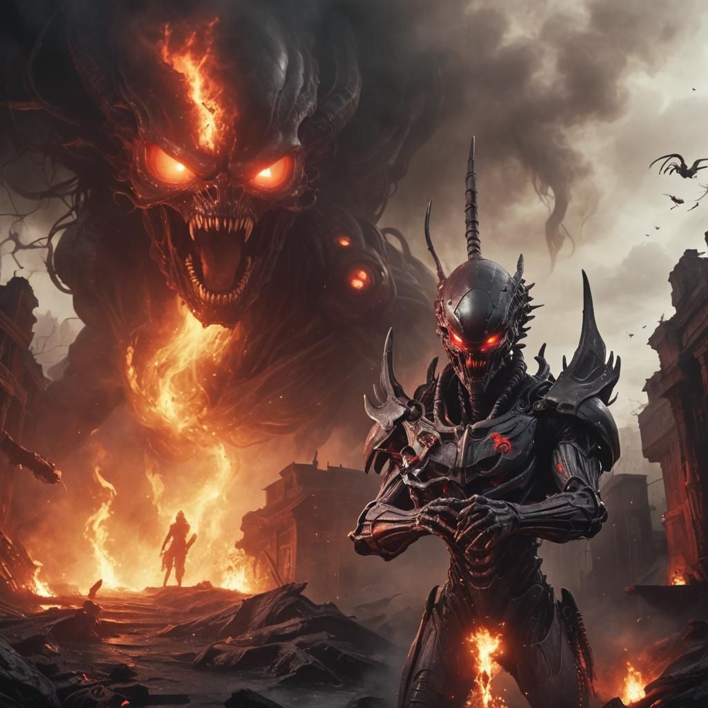 Sinister Xenomorph Leaper in Shadow Realm