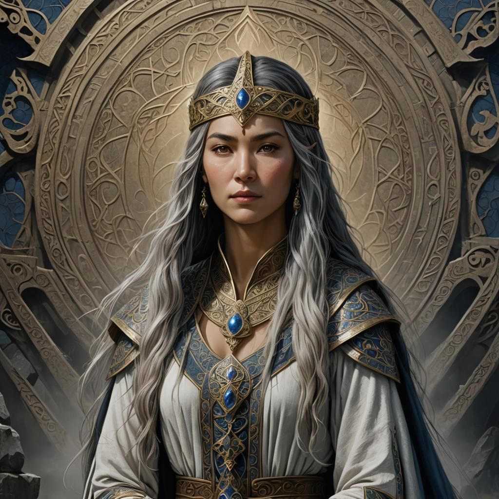 Melian, Queen of Doriath, in Detailed Matte Painting