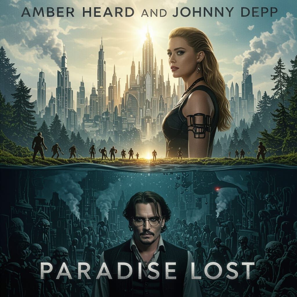 Movie Poster: Utopian vs Dystopian City