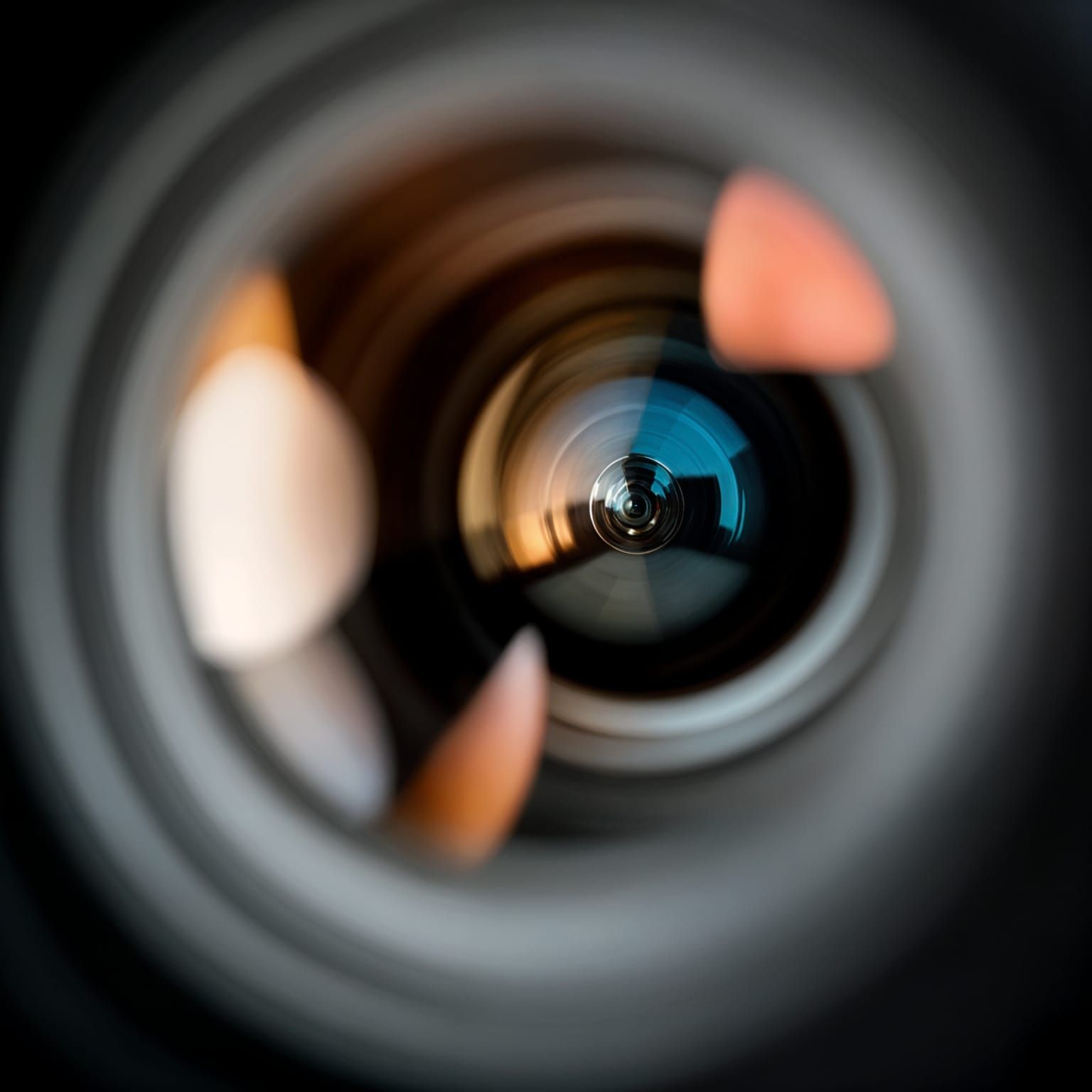 Detailed Macro Photograph of Camera Lens in 8K