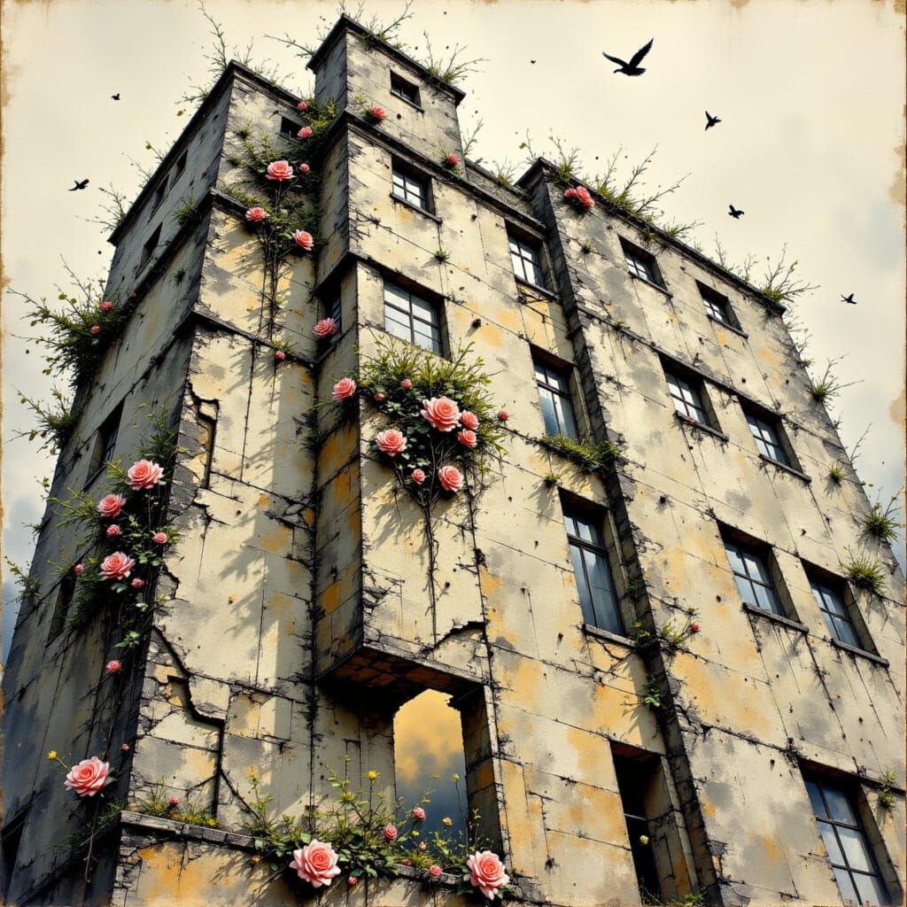 Beauty fills the cracks