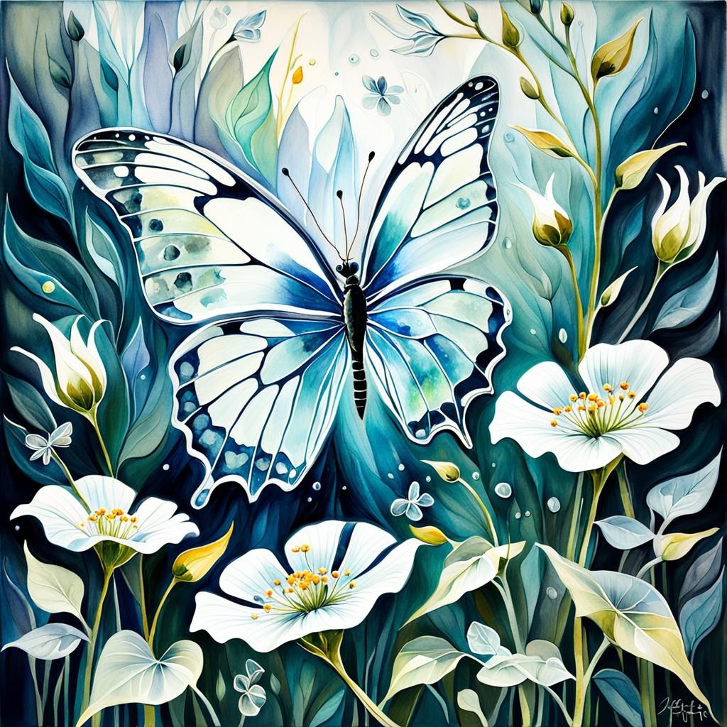 "stunning stylized Abstract and atmospheric watercolour art ...