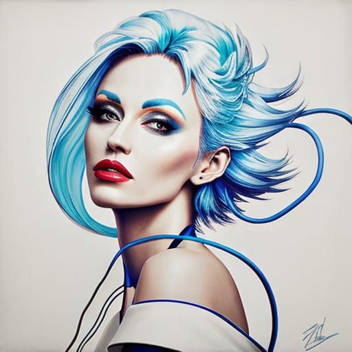 Neon Sunrise Over Cityscape