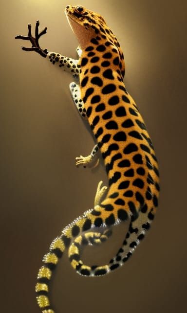 Leopard Gecko in Dark Fantasy Concept Art
