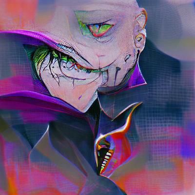 Simple AI-Generated Villain Character Art