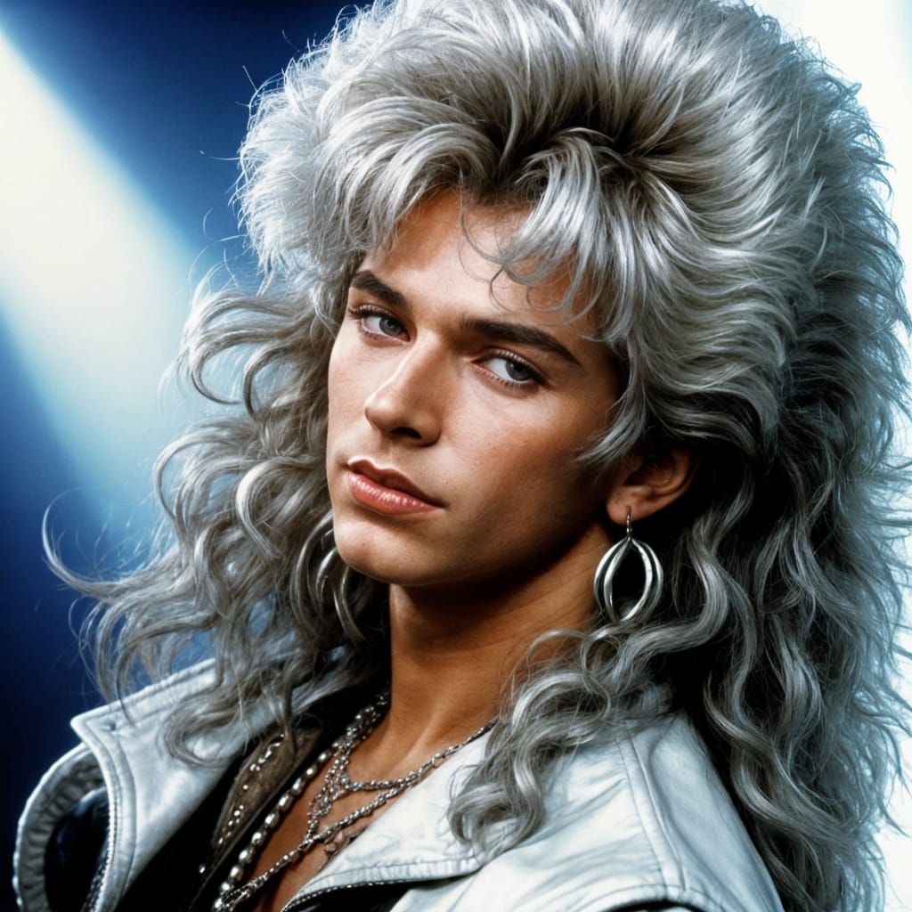 Grandiose Eighties Mullet in High Quality