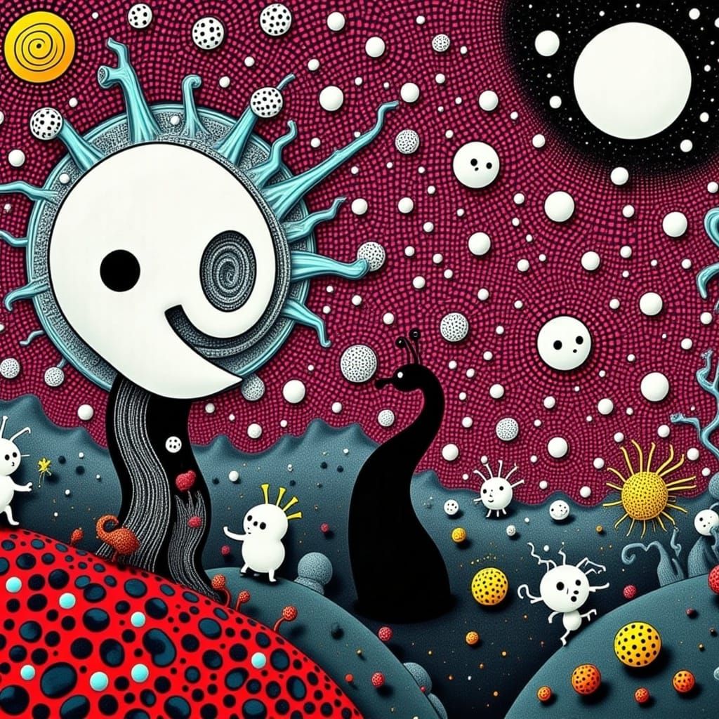 Ethereal Gothic Scene in Digital Art Style