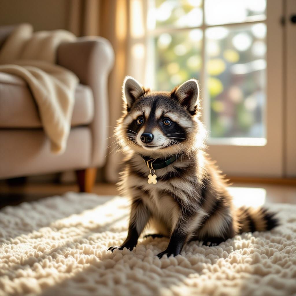 Clever Raccoon Poses as Dog in Family Home