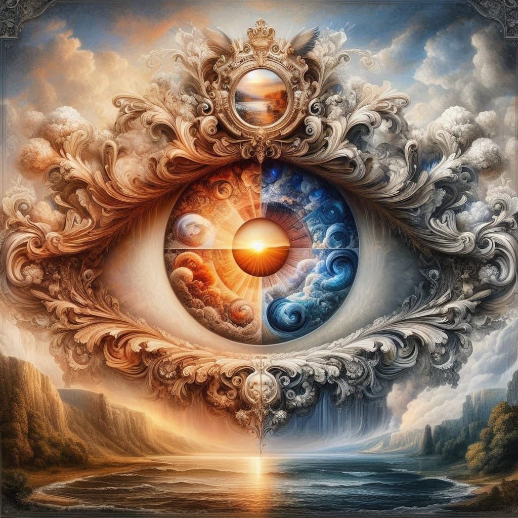 A Gateway to Elysium: Rococo-Inspired Vision of Contrasting....