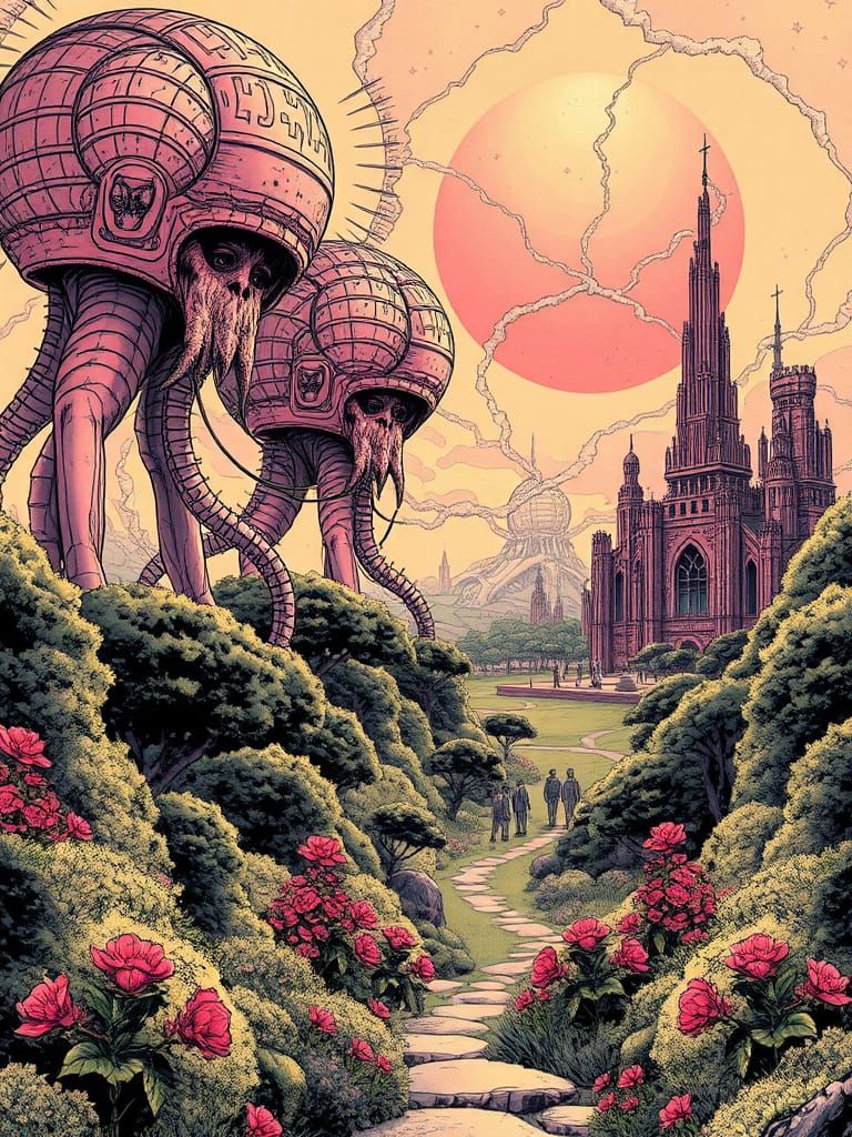 Retro Comic Book Cover Art: Venusian Invasion