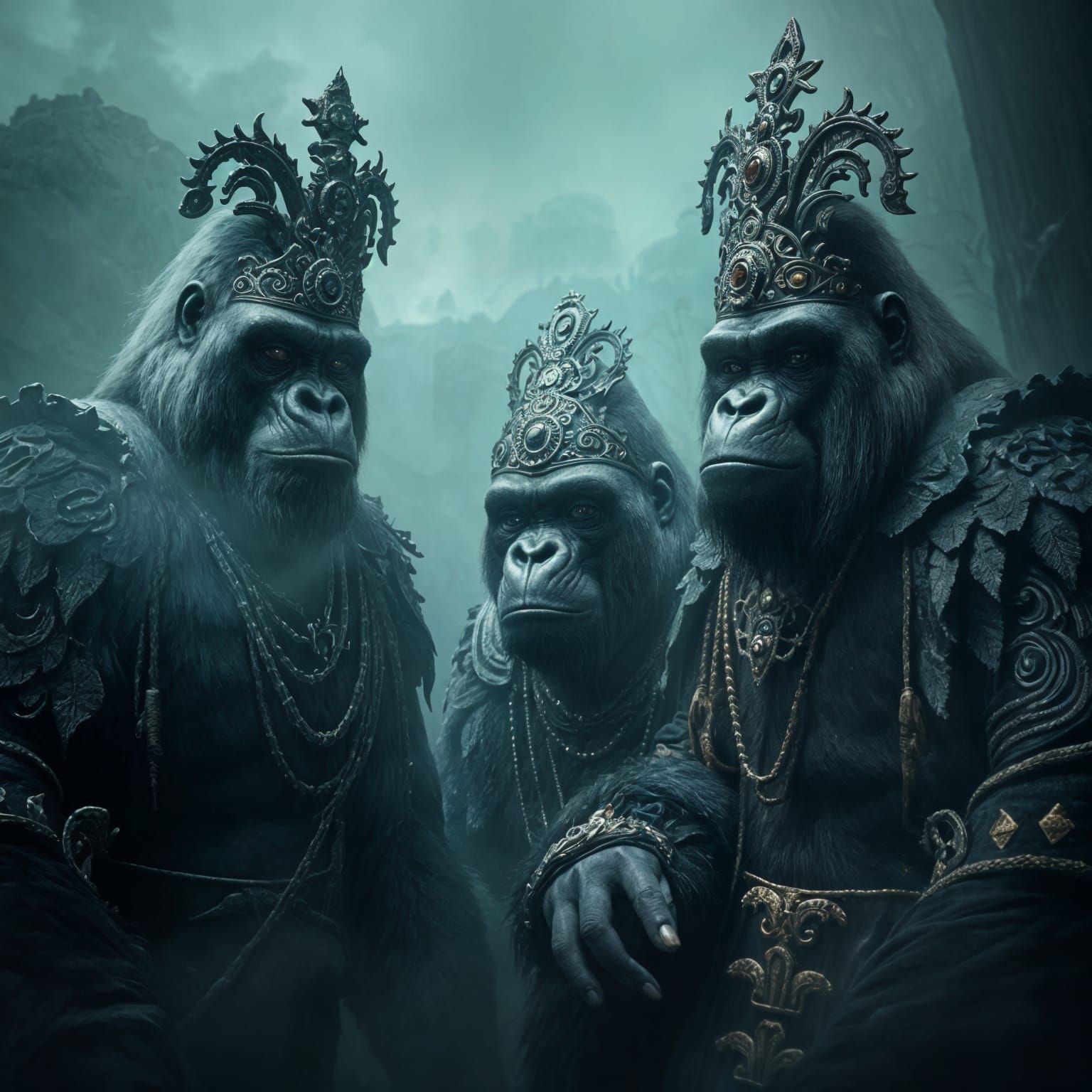 Voodoo, gorillas in the mist.