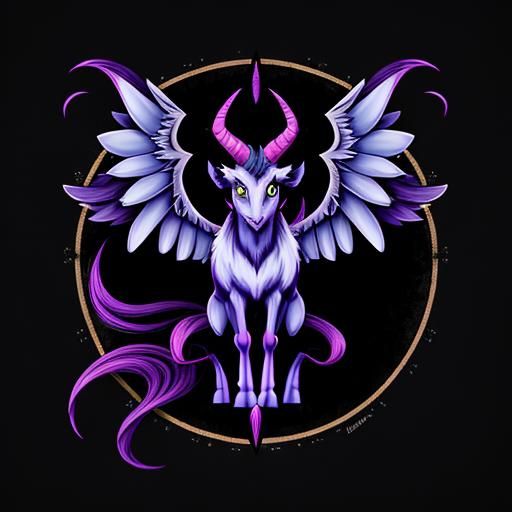 Baphomet in My Little Pony Style