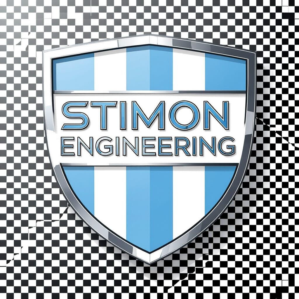 Minimalist Shield Emblem Logo with Metallic Outline