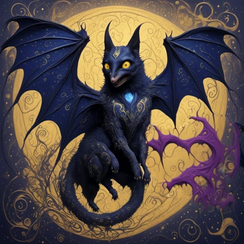 <lora:Spiders heart:1.0> <lora:Hexen Hollow:1.0> A bat flyin...