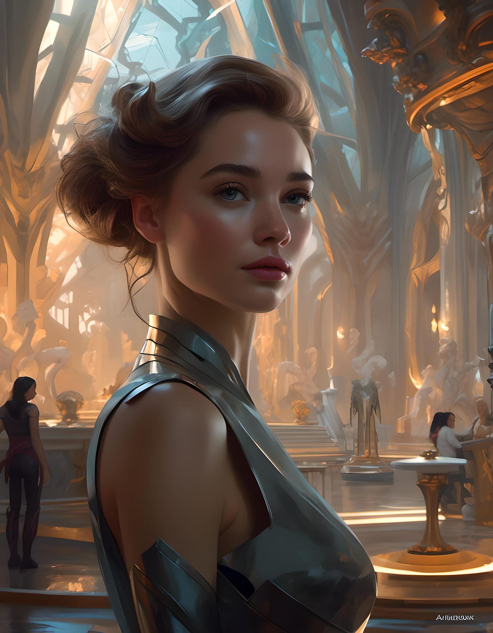 Futuristic Sensory Exploration Portrait in Hyperdetailed Sty...