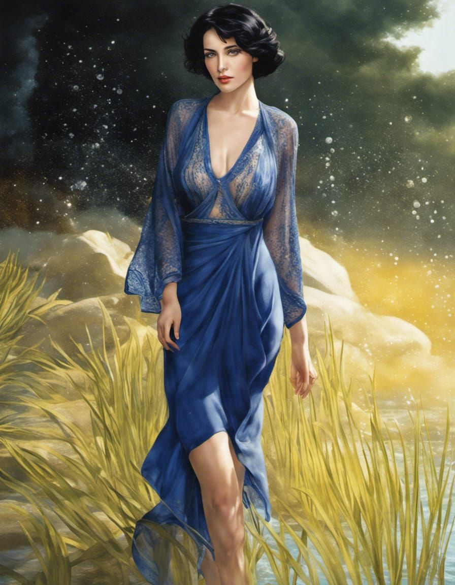 a beautiful greek woman wearing a sheer chiton (3)