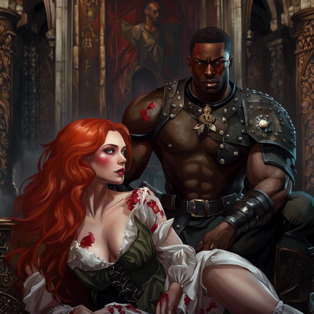 Vampire Attack in Gothic Throne Room