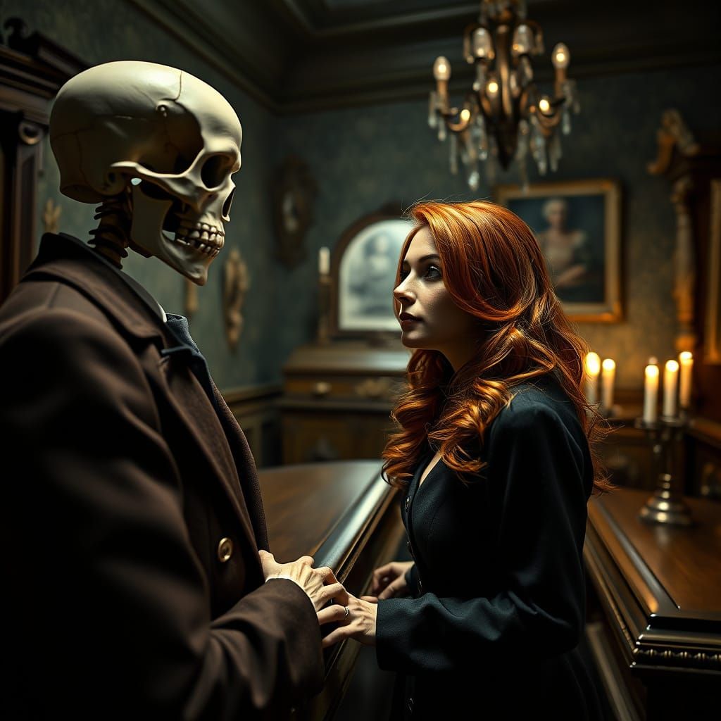 Creepy Vintage Magazine Cover: Casket Salesman