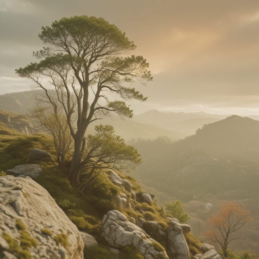 Golden Hour Landscape Photography of Solitary Tree