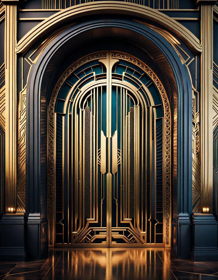 Art Deco Gate to a Futuristic Chamber