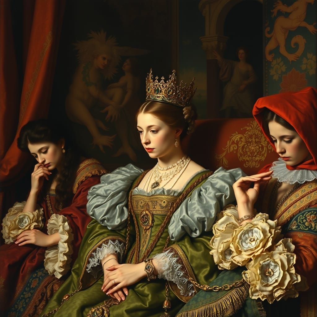 Regal Monarchs Lost in Thought