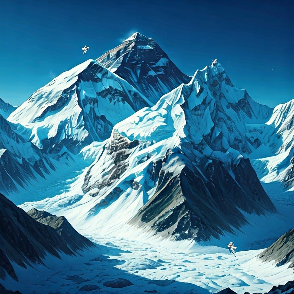 Mt. Everest Winter Wonderland with Tiny Fairy Guardians