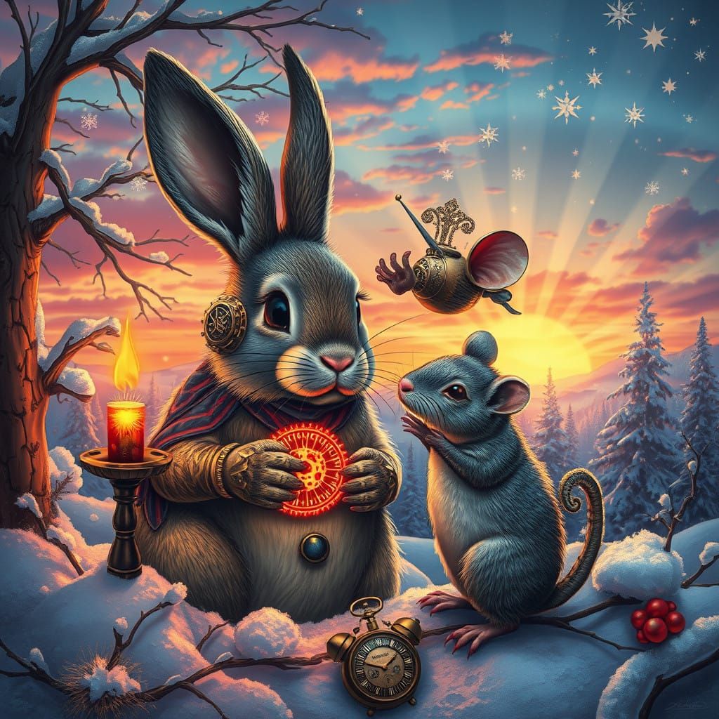 Steampunk Winter Wonderland Radiates Sacred Geometry