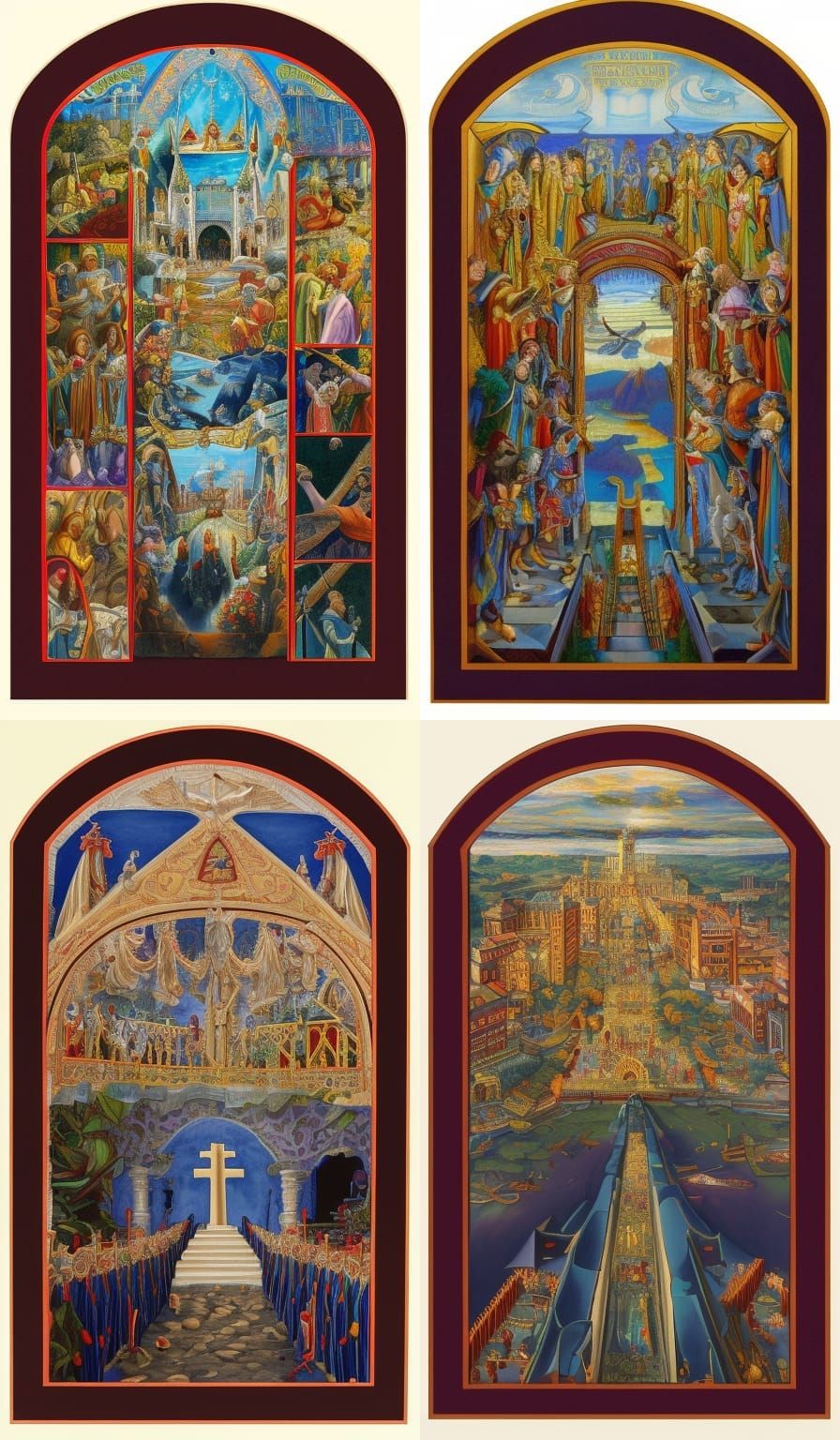 Royal Arch Tracing Board in Hyperrealistic Style