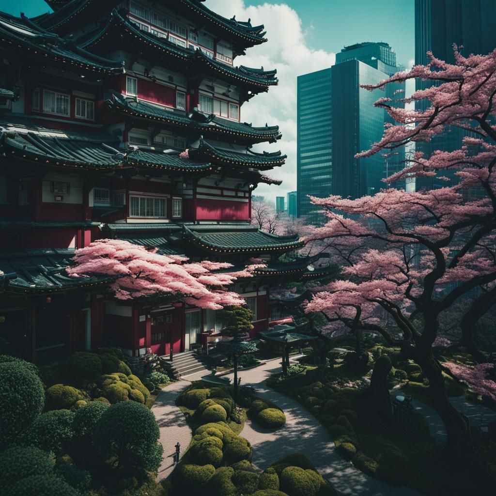 Neo-Tokyo Pop: A Futurepunk Utopia with Sakura