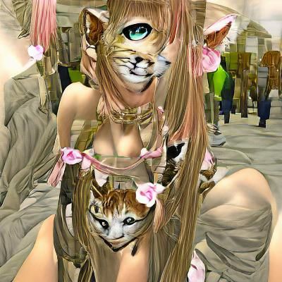 Beautiful Catgirl Portrait