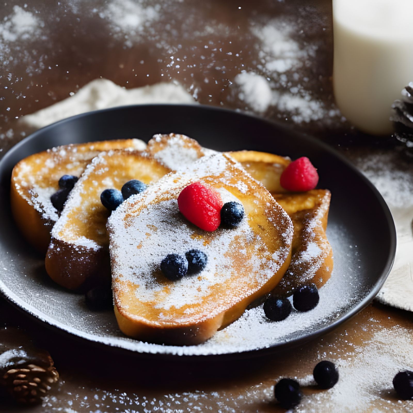 French Toast in Fantasy Forest: Professional Photography