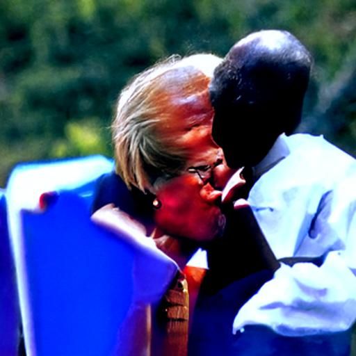 Political Satire: Biden and Warren Kissing